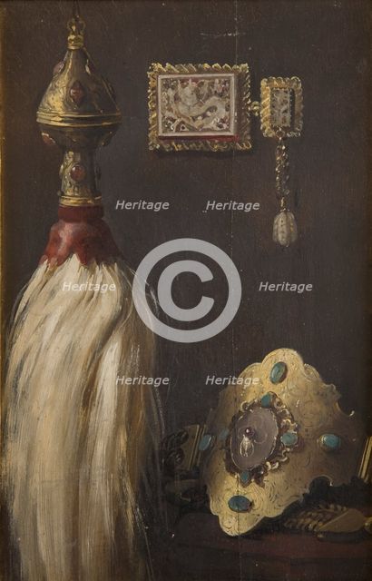 Study of a Turkish Horse-Tail Ensign and Nose-Band, c1879. Creator: Stanislaus von Chlebowski.