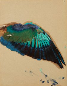 Study of a Wing-Study of a Fgure of "Inspiration" from the Curtain for the Municipal..., c1899. Creator: Henryk Siemiradzki