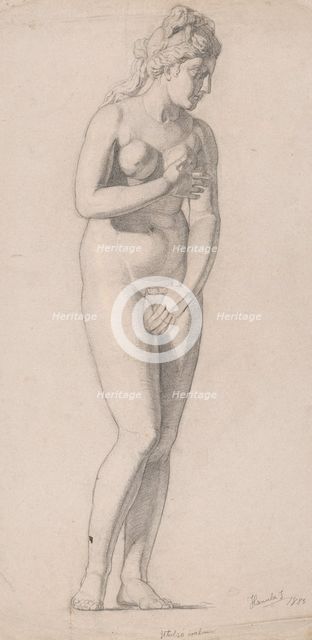 Study of a woman, 1883. Creator: Jozef Hanula.