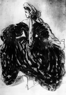 Study of a Woman 19th century, (1930).Artist: Constantin Guys