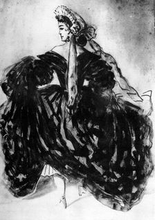 Study of a Woman 19th century, (1930).Artist: Constantin Guys