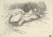 Study of a Woman Viewed from Behind, 1833., 1833. Creator: Eugene Delacroix