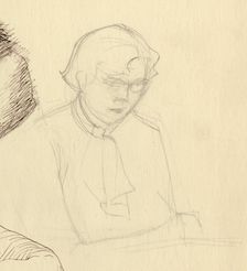 Study of a woman, c1951. Creator: Shirley Markham
