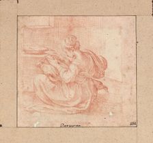 Study of a woman cooking