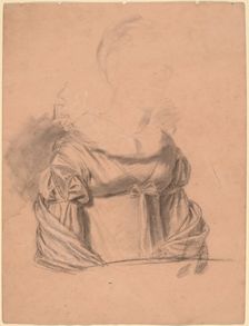 Study of a Woman's Dress, probably c. 1820. Creator: John Vanderlyn