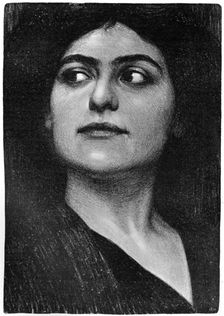 Study of a woman's head, 1899.Artist: Hans Unger
