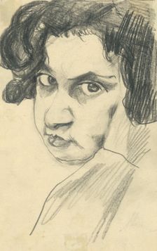 Study of a Woman's Head, 1918-1922. Creator: Konstantin Bauer