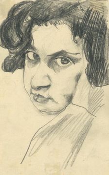 Study of a Woman's Head, 1918-1922. Creator: Konstantin Bauer