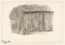 Study of a wooden shed, 1825-1873. Creator: Pierre Louis Dubourcq