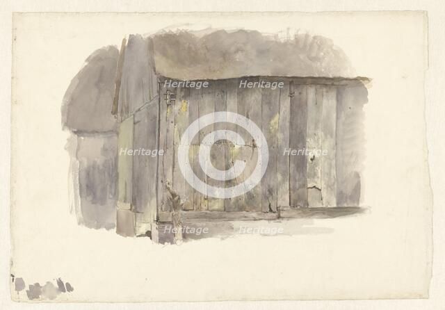 Study of a wooden shed, 1825-1873. Creator: Pierre Louis Dubourcq.