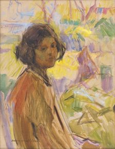 Study of a young woman, c1940. Creator: Elemír Halász-Hradil