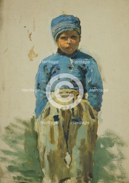 Study of a Young Dutch Boy, mid-late 1870s. Creator: George Clausen.