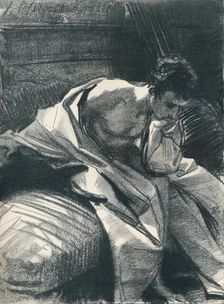 Study of a Young Man, Seated 1895, (1896). Artist: John Singer Sargent