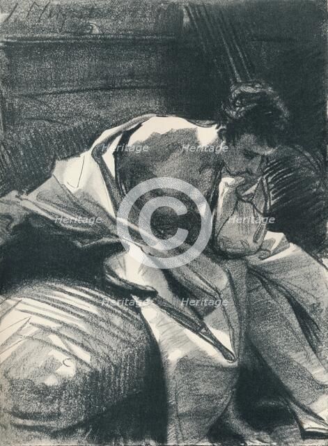 'Study of a Young Man, Seated', 1895, (1896). Artist: John Singer Sargent.