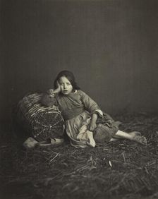 Study of a Young Peasant Girl, c. 1860. Creator: Unidentified Photographer