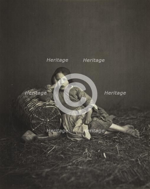 Study of a Young Peasant Girl, c. 1860. Creator: Unidentified Photographer.