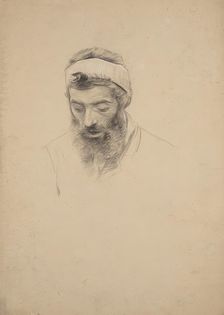 Study of a Bearded Man, undated. (c1900s) Creator: Franz von Matsch