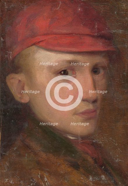 Study of a Boy, around 1890. Creator: Ludovit Pitthordt.