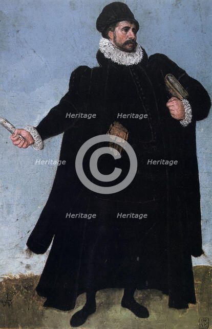 'Study of a Costume', 16th century.  Artist: Lucas van Valckenborch