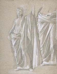 Study of a Draped Figure, 1857-58. Creator: Edgar Degas