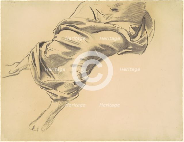 Study of a Draped Figure, 1920-1925. Creator: John Singer Sargent.