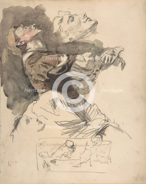 Study of a Female Dancer, late 19th-early 20th century. Creator: Otto Greiner.
