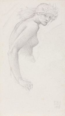 Study of a Female Figure, 1885. Creator: Edward Burne-Jones (British, 1833-1898)