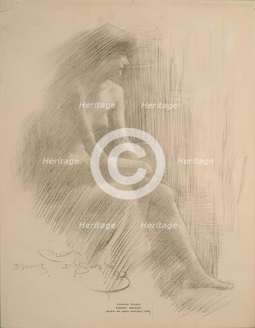 Study of a Figure, 1893. Creator: Robert Brough.