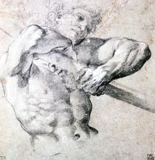 Study of a Figure c1575-1619. Artist: Lodovico Carracci