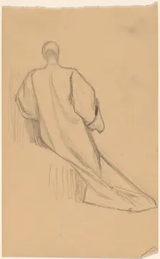 Study of a Figure from Behind, 1890/1897. Creator: Charles Sprague Pearce