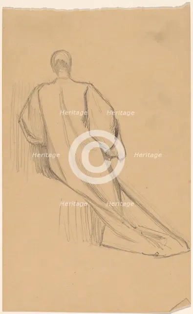 Study of a Figure from Behind, 1890/1897. Creator: Charles Sprague Pearce.
