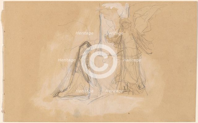Study of a Figure from Behind [recto], 1890/1897. Creator: Charles Sprague Pearce.