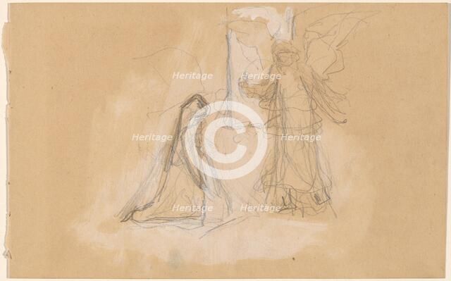 Study of a Figure from Behind [recto], 1890/1897. Creator: Charles Sprague Pearce.