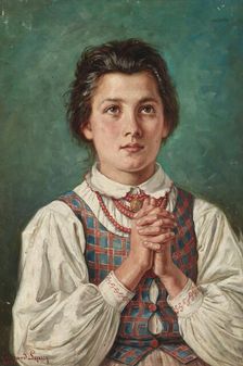 Study of a Girl, 1903. Creator: Edward Lepszy