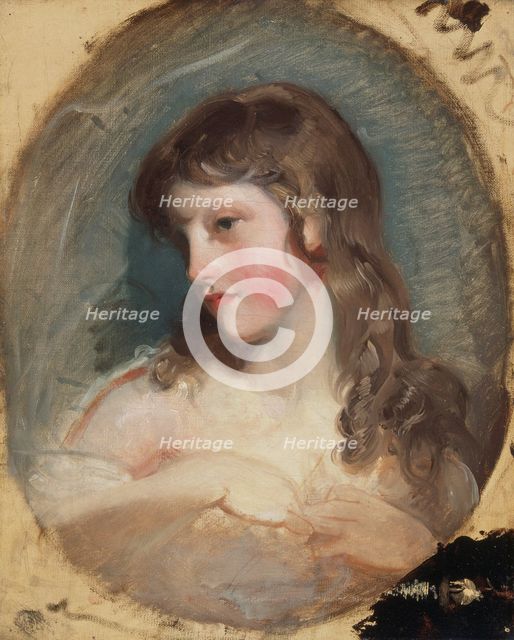 Study of a girl, c1800. Creator: Thomas Lawrence.