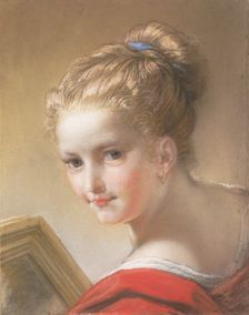 Study of a Girl in Red, 1717. Creator: Benedetto Luti