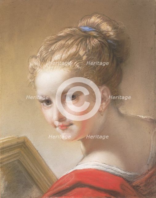 Study of a Girl in Red, 1717. Creator: Benedetto Luti.