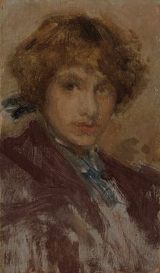 Study of a Girl's Head and Shoulders, 1896/97. Creator: James Abbott McNeill Whistler