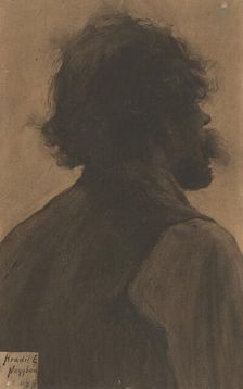 Study of a Gypsy's Head, 1898. Creator: Elemír Halász-Hradil