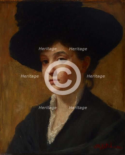 Study of a Hat, 1889. Creator: Susan M Ketcham.