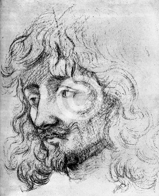 'Study of a Head', 17th century (1882). Artist: Unknown