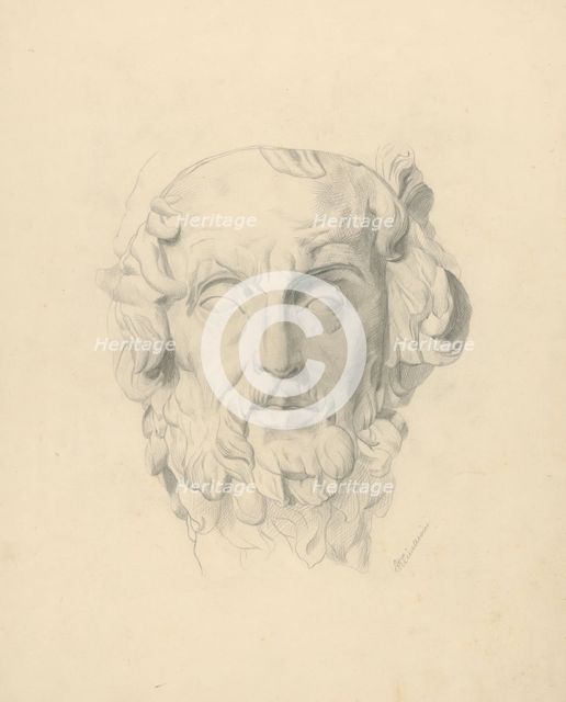 Study of a Head, 1871. Creator: Vojtech Klimkovic.