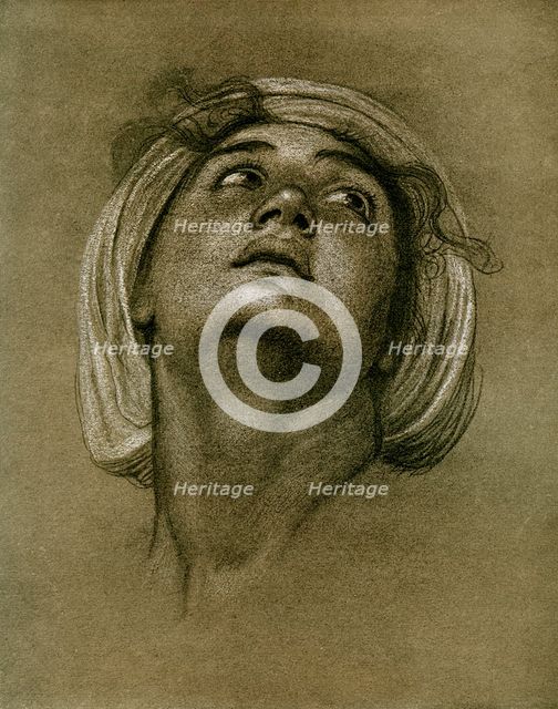Study of a head, 1901. Artist: Unknown