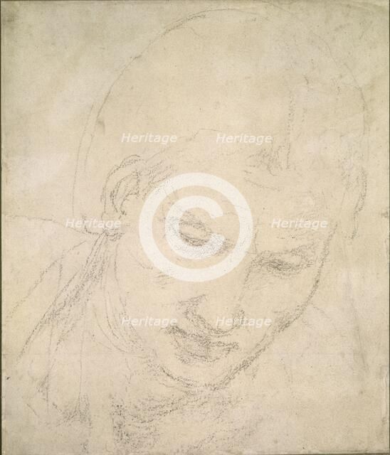 Study of a Head, c1490-1560. Artist: Michelangelo Buonarroti.