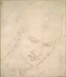 Study of a Head, c1490-1560. Artist: Michelangelo Buonarroti