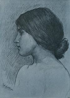 Study of a Head c1899. Artist: John William Waterhouse