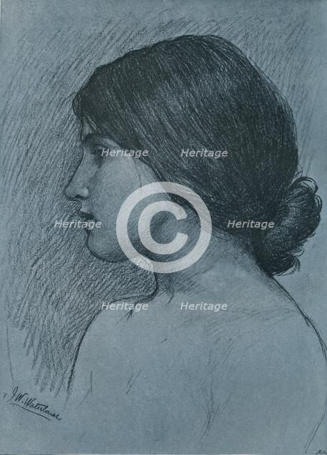 'Study of a Head', c1899. Artist: John William Waterhouse.
