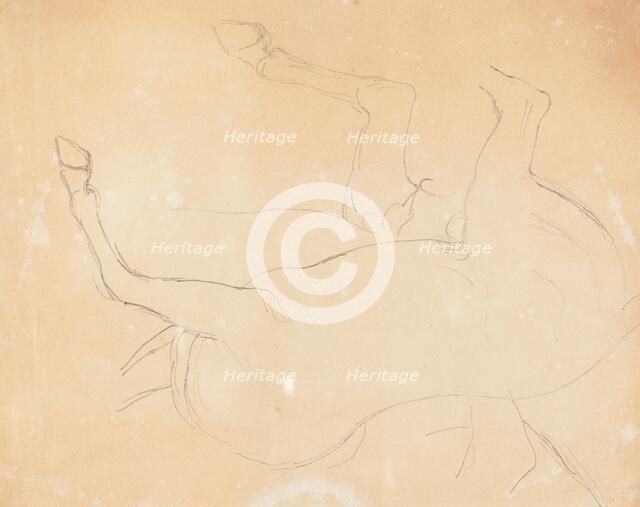 Study of a Horse [verso], after 1807. Creator: William Etty.