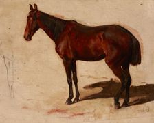 Study of a Horse, c1870. Creator: Maksymilian Gierymski