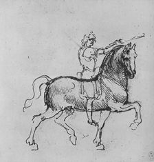 Study of a Horseman c1480 (1945). Artist: Leonardo da Vinci